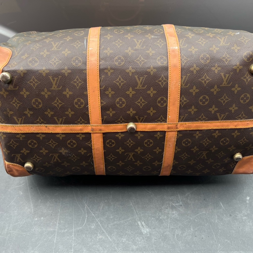 Brown Monogram Canvas Travel Duffle Bag